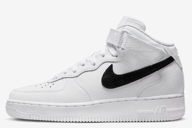 Nike Air Force 1 Mid 'White Snakeskin' White/Black DZ5211-100 - Premium Style and Comfort for Sneaker Enthusiasts