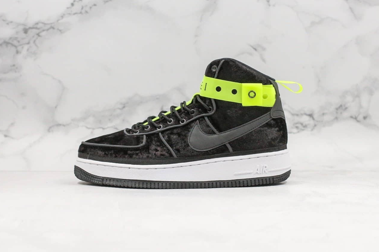 Nike Magic Stick x Air Force 1 High 'Black Velour' 573967-003 - Exclusive Collab for Sneakerheads!