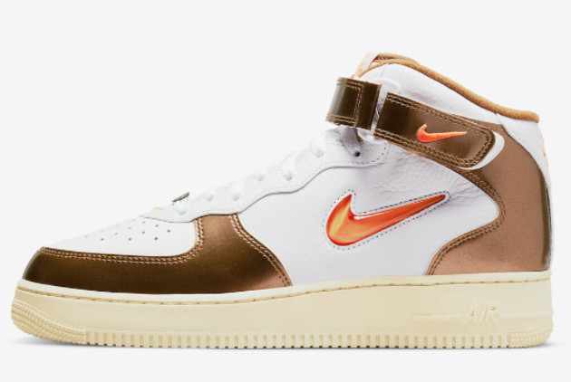 Nike Air Force 1 Mid 'Ale Brown' White/Total Orange DH5623-100