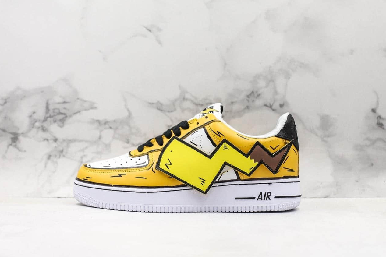 Nike Air Force 1'07 SE Yellow White Black AO9822 100 - Classic Style and Unmatched Comfort.