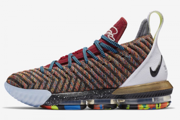 Nike LeBron 16 '1 Thru 5' What The BQ6580-900 - Unveiling the Ultimate Multicolored Basketball Sneakers