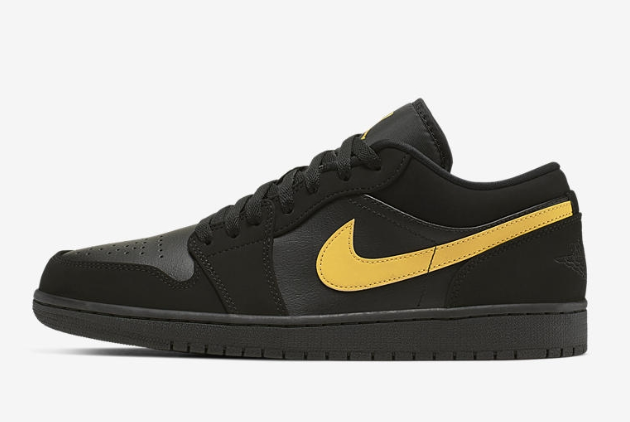 Air Jordan 1 Low Black University Gold - Premium Sneaker